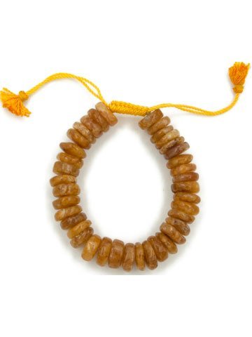 Yellow Agate Wheel Bracelet