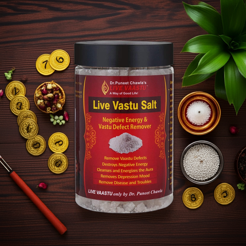 Live Vaastu Sea Salt Remove Negative Energy From Home Bedroom Kitchen Toilet Pack Of 4