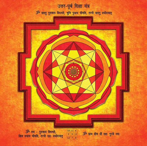 North East Direction Vastu Yantra For Toilet, Kitchen, Staircase, Cut
