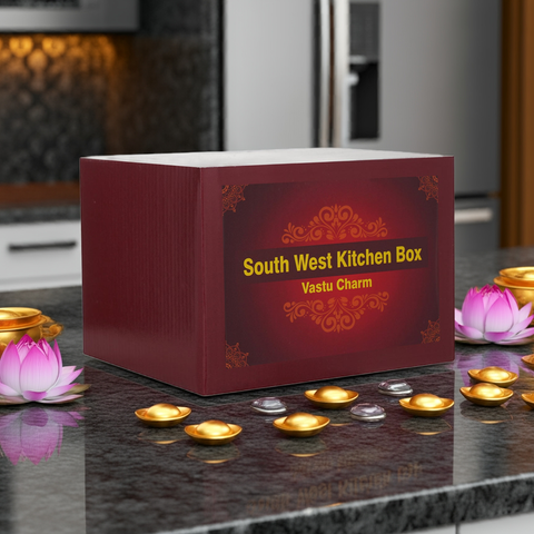 South West Kitchen Vastu Correction Box | Crystal & Stone