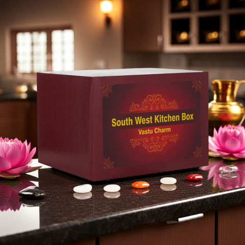 South West Kitchen Vastu Correction Box | Crystal & Stone