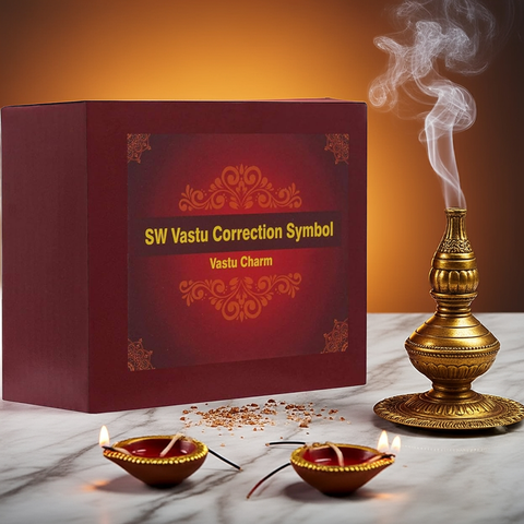 South West Vaastu Correction Symbol | Energy Balancing Crystal & Stone