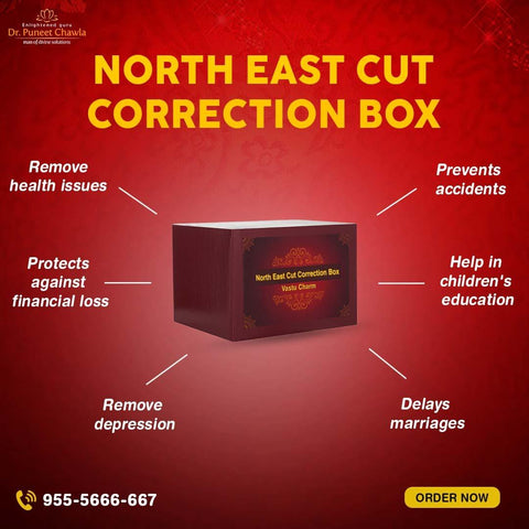 North East Cut Correction Box - LiveVaastu