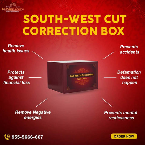 South West Cut Correction Box - LiveVaastu