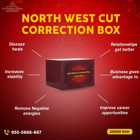 North West Cut Correction Box - LiveVaastu
