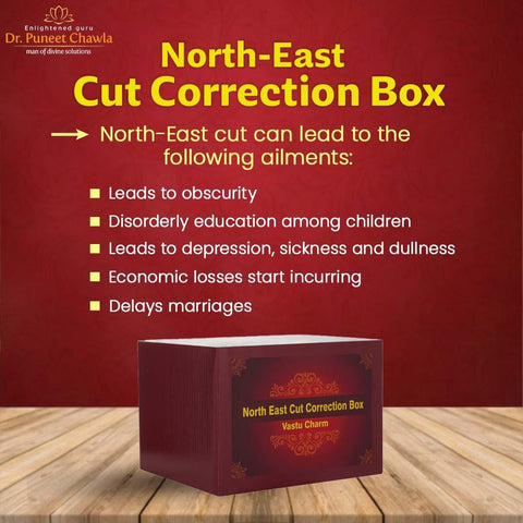 North East Cut Correction Box - LiveVaastu