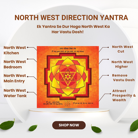 North West Direction Yantra for Home Bedroom Kitchen Toilet..