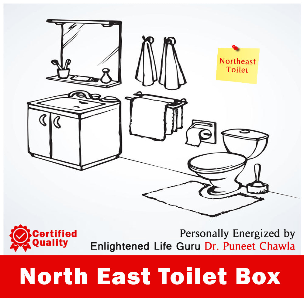North East Toilet Vastu Dosh Nivaran Box | वास्तु दोष निवारण बॉक्स for Toilet in Ishaan Disha | Vastu Remedy for Negative Energy Removal | Positive Energy & Prosperity Solution