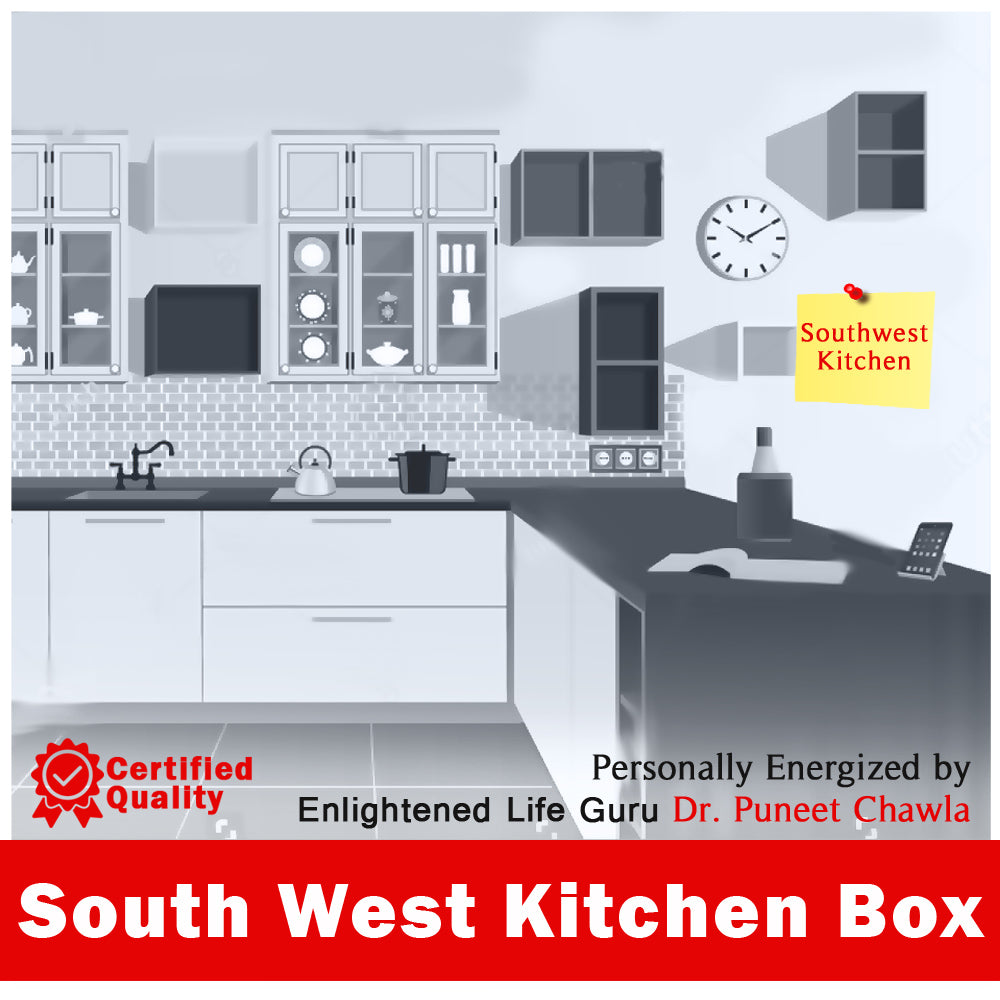 South West Kitchen Box for Vastu Correction – Powerful Vastu Remedy for Kitchen, Improves Positive Energy & Balance in Your Home