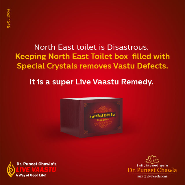 North East Toilet Vastu Dosh Nivaran Box | वास्तु दोष निवारण बॉक्स for Toilet in Ishaan Disha | Vastu Remedy for Negative Energy Removal | Positive Energy & Prosperity Solution