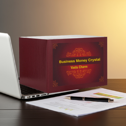 Business Money Crystal Box for Wealth & Financial Growth