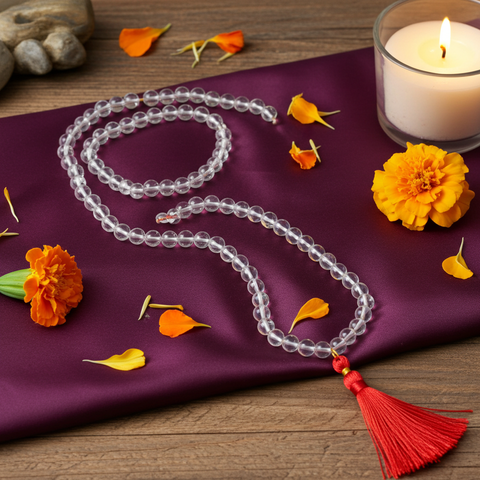 Pure Quartz Mala