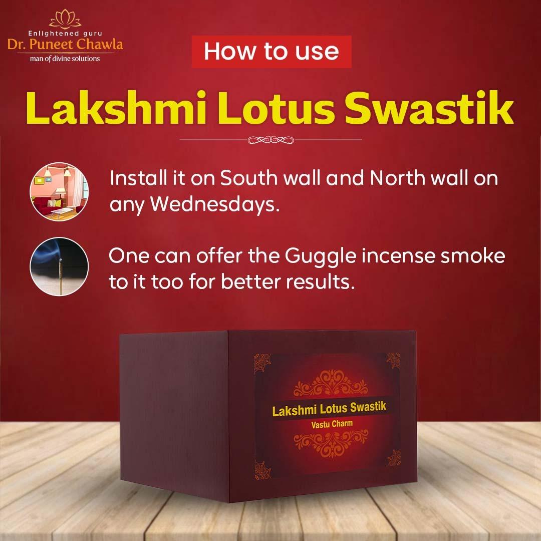 Lakshmi Lotus Swastik Copper - LiveVaastu