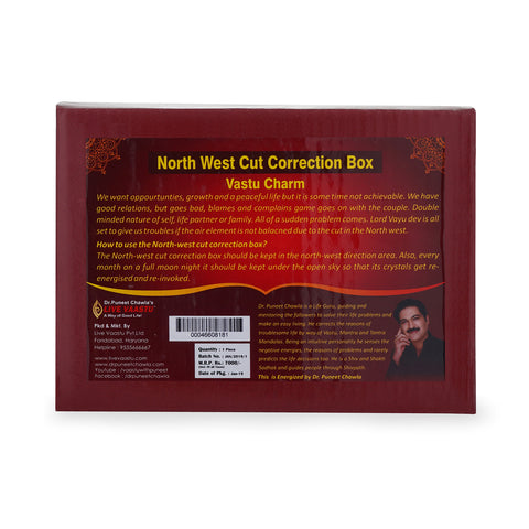 North West Cut Correction Box  Crystal & Stone Remedy for Home & Office