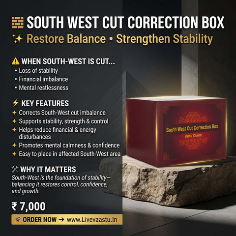 South West Cut Correction Box | Remove Sw Cut Vastu Dosh